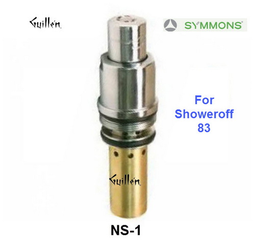 Symmons NS-1; Showeroff 83; complete metering cartridge unit, in Chrome