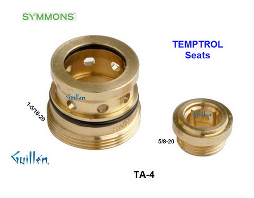 Symmons TA-4; Temptrol; hot/cold seats; in Unfinish
