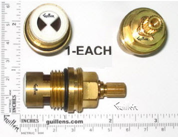 Tebisa 001 081 090R; ; 1/2 inch ceremic cartridge cold valve; in Brass