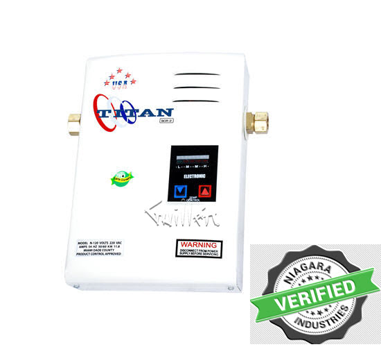 Titan N-10; ; 3.2 kw 110 volt 29 amp tankless water heater scr 2; in Unfinish   NO RETURN - Titan Factory Warranty