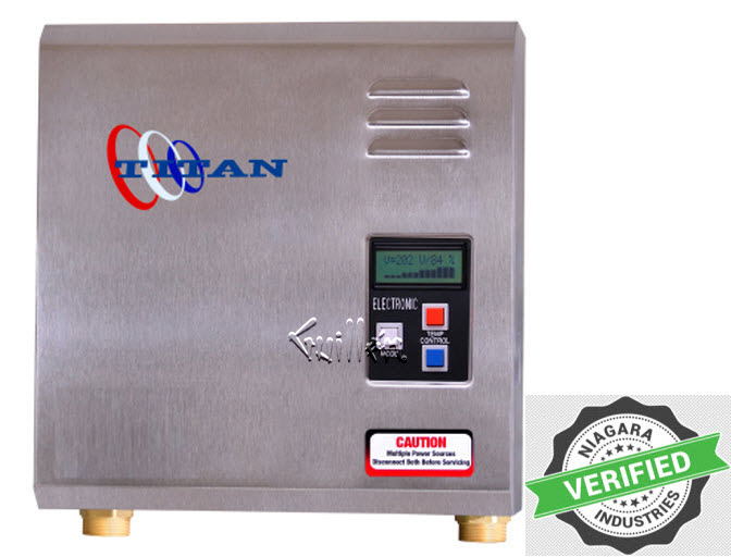 Titan N-180; ; 18 kw 240v 75a tankless water heater scr-4 3/4" inch; in Unfinish   NO RETURN - Titan Factory Warranty