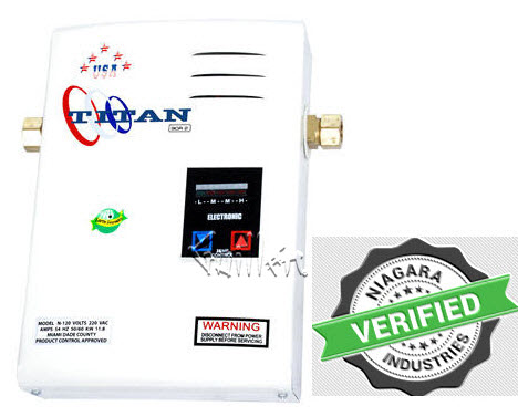 Titan N-42; ; 4.2 kw 220 volt 19 amp tankless water heater scr 2; in Unfinish   NO RETURN - Titan Factory Warranty