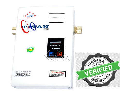 Titan N-64; ; 6.5 kw 220 volt 29 amp tankless water heater scr 2; in Unfinish   NO RETURN - Titan Factory Warranty
