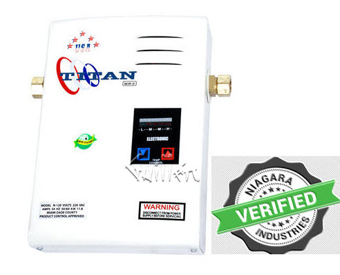 Titan N-75; ; 7.5 kw 220 volt 34 amp tankless water heater scr 2; in Unfinish   NO RETURN - Titan Factory Warranty