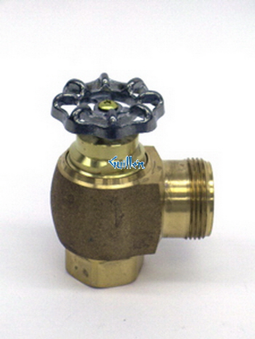 Toto 10077T5; ; 1" angle stop; in Rough Brass