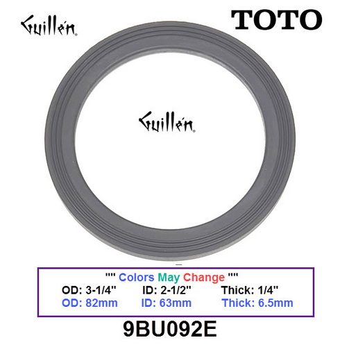 Toto 9BU092E;;__ 3-1/4in 2-1/2in; Tank to bowl gasket for dual flush flush valve; in Unfinish