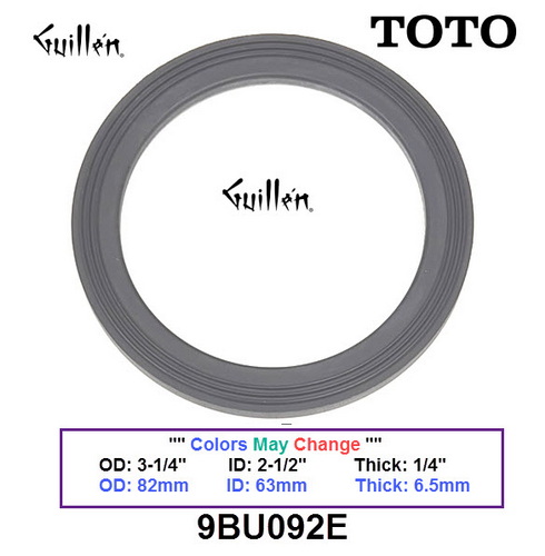 Toto 9BU092E; ; dual flush tank/bowl gasket; in Unfinish