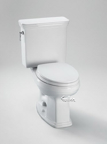 Toto CST424EF; Eco Promenade; two piece toilet elongated bowl 1.28 gpf plumbing repair technical part breakdown