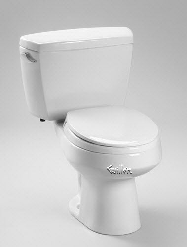 Toto CST715; Carusoe; two piece 1.6 gpf toilet round 12"""" rough-in plumbing repair technical part breakdown