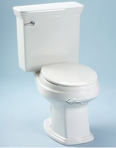 Toto CST723; Promenade; two piece 1.6 gpf toilet round 12"""" rough-in plumbing repair technical part breakdown