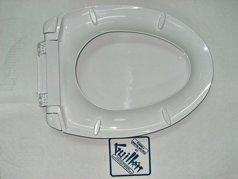 Toto SS114#01; ; elongated soft close toilet seat; in Cotton