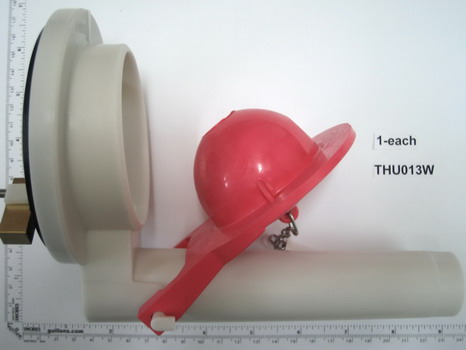 Toto THU013W; ; 1 piece dv assy w/red flapper   thu013z; THU013