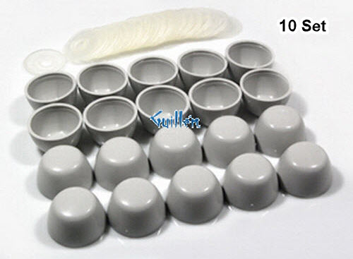Toto THU098#04; ; bolt cap set (10 piece set) toilets & bidet; in Gray