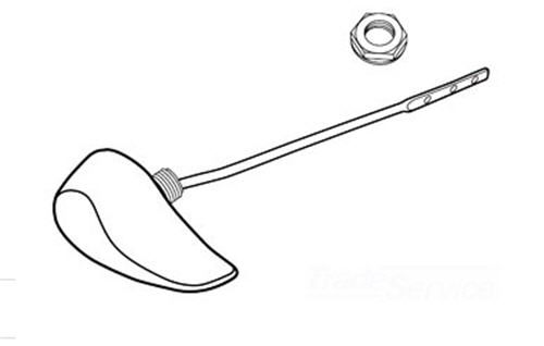 Toto THU099#01; ; trip lever; in Cotton