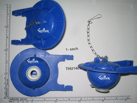 Toto THU140S; ; flapper assembly power gravity toilet; in Blue   THU092-1; THU092-2; THU092-3; THU092-4; THU092-5; THU092-8  ; Discontinued Product - Use Toto THU499S