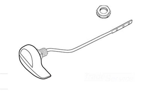Toto THU162#CP; ; trip lever; in Polished Chrome; Discontinued Product