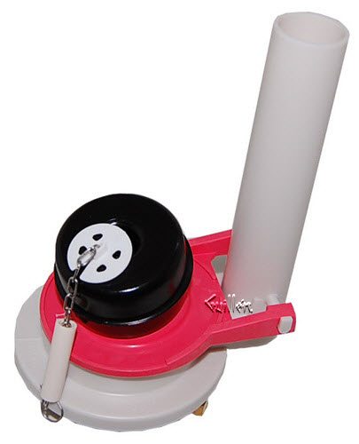 Toto THU249W-2; ; e-max dual flush valve assembly with red flapper; Unfinish; Discontinued Product