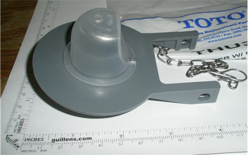 Toto THU303; ; pvc flapper with clear cone 2 inch toilet ( 31+4 ); in Grey   THU112; THU113; THU112-2; THU260