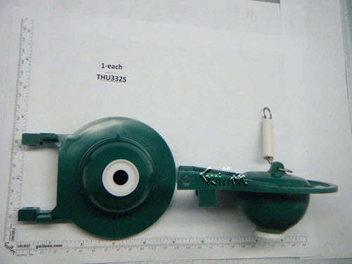 Toto THU332S; ; flapper replacement part blister pack green toilet (28 + 1 rings) replaces THU175S & THU275S; in Unfinish; Discontinued Product - Use Toto THU499S