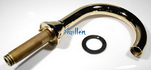Toto THU4016; Mercer; deck bath spout set lifekoat; in Polished Brass