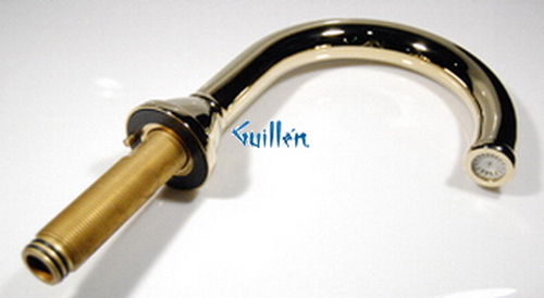 Toto THU4019; Mercer; deck bath spout assembly lifekoat; in Polished Brass