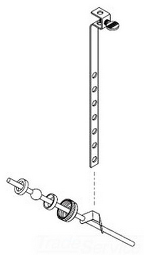 Toto THU4057; ; lavatory ball rod & lift rod strap; in Unfinish; Discontinued Product
