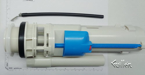 Toto THU435; ; flush valve asm - dual flush with nut & refill tube; in Unfinish   Replaces THU224