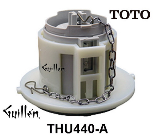 Toto THU440-A; ; flush tower - top half with 22 chain link; in Unfinish; Discontinued Product - Toto THU854-A