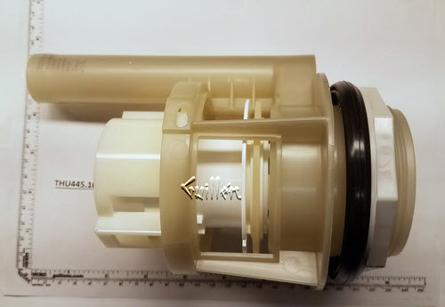 Toto THU445.10F-A; ; drain valve assembly with nut for 2-pc n5 l10 743e 454e; in Unfinish   THU252W-2A; THU252P-2A;  THU129P-A; THU129P-1A; THU129W-1A; THU129Z-1
