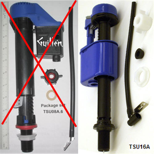 Toto TSU16A; ; fill valve assembly 2pc g-max (sp)   tsu08a.6; Discontinued Product - Use Toto TSU99A.x