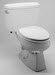 Toto CST704L.14; Reliance; commercial two piece 1.6 gpf toilet elongated 14"""" rough-in ada handicap plumbing repair technical part breakdown