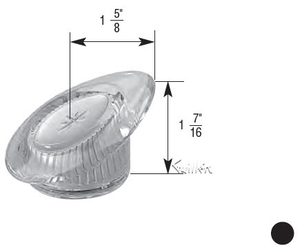 Valley V6679BG; ; single lever acrylic handle; in Clear