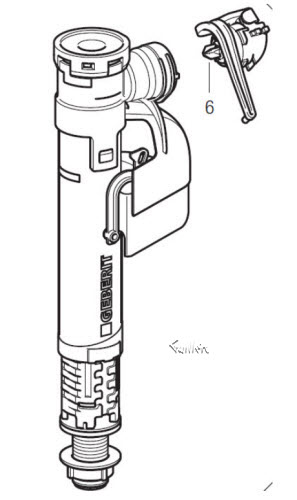 Villeroy-Boch 84353200; ; fill valve; in Unfinish