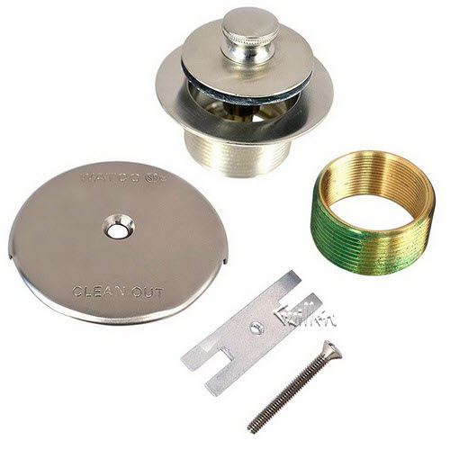 Watco 38190-BN PUSH PULL TRIM KIT PUSH PULL TRIM KIT ,1.6 IN - 16, BUSHING, BRUSHED NICKEL