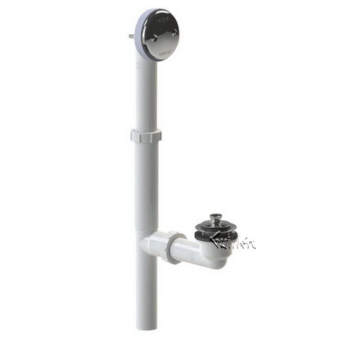 Watco 500-LT-PVC-CP; ; lift & turn bathtub waste 50 lift & turn tub drain bath waste tubular plastic pvc; in Chrome