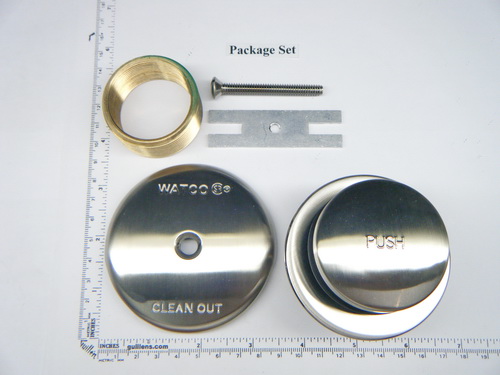 Watco 68190-BN; ; fa trim kit foot-actuated 1.6-in. x16 trim kit w/38101 bushing; in Brushed Nickel   RP43138BN