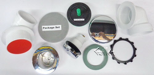 Watco 901-FA-PVC-CP; ; foot actuated innovator 901 foot actuated half kit sch 40 pvc; in Chrome plated