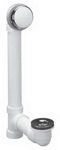Watco 921-PP-PVC-CP; ; push pull bwst bathtub waste drain push pull w/abs stopper sch 40 only pvc; in Chrome