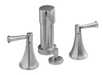 Kohler K-470-4C Memoirs(R) bidet faucet with Classic design and lever handles