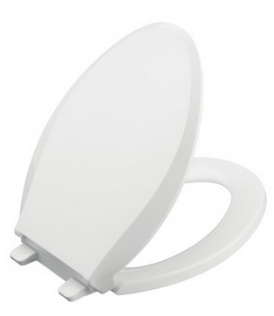 Kohler K-4636-RL-0; Cachet (R); readylatch(R) quiet-close (tm) elongated toilet seat; in White   K-4636-0; 4636-0; 1038226-0