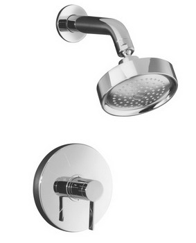 Kohler K-T949-4 Stillness(R) Rite-Temp(R) pressure-balancing shower faucet trim with lever handle valve not included