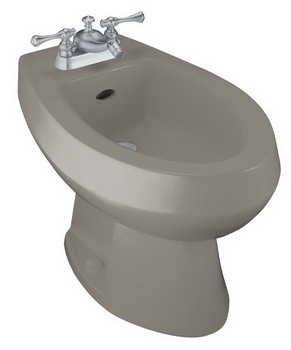 Kohler K-4876 Amaretto(R) bidet with single-hole faucet drilling