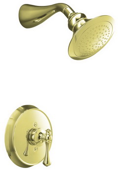 Kohler K-T16116-4A Revival(R) Rite-Temp(R) pressure-balancing shower faucet trim with traditional lever handle valve not included