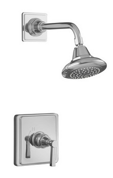 Kohler K-T13134-4B Pinstripe(R) shower faucet trim with lever handle valve not included