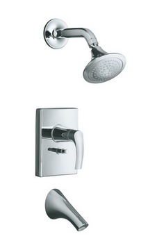 Kohler K-T18488-4 Symbol(TM) Rite-Temp(R) pressure-balancing bath and shower faucet trim valve not included