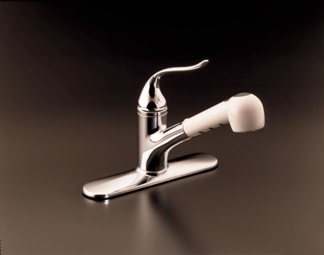 Kohler K-15160-MP Coralais pullout spray kitchen sink faucet with