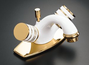 Kohler K-6763-XL Cygnet center-mounted lavatory faucet with cylinde