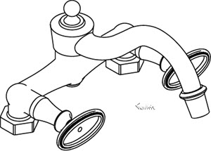 Kohler K-104-9B Antique Bath Faucet