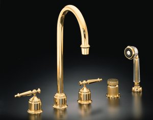 Kohler K-T350-4D Antique Curio Deck-mount High-Flow Bath Faucet