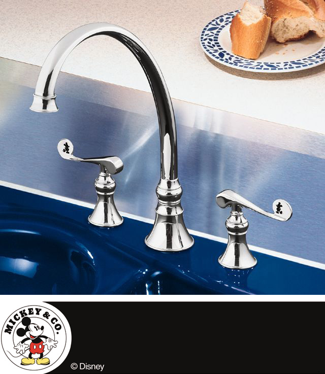 Kohler K-16111-4D Mickeyfts Shadow Revival Kitchen Faucet with Sidesp